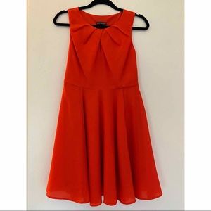 Express Red Skater Dress (Small, Size 4)